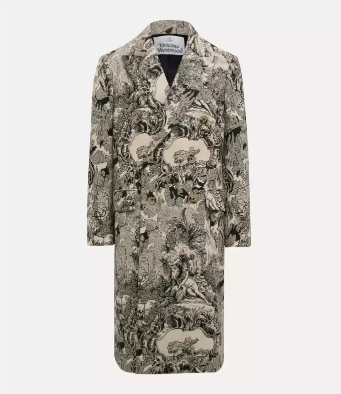 Klasyczny płaszcz dwurzędowy