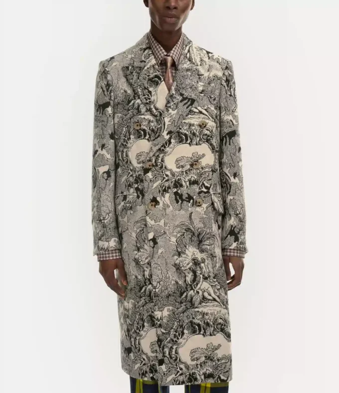 Klasyczny płaszcz dwurzędowy