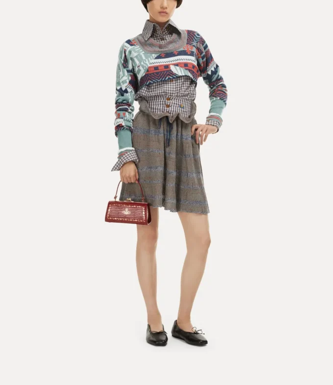 Krótki top Broken Fair Isle Krótki top Broken Fair Isle