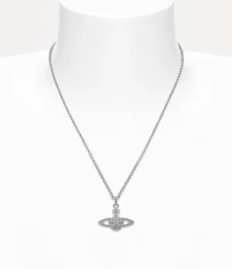 Man. Mini Bas Relief Orb Pendant Necklace