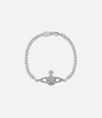 Man. Mini bransoletka z łańcuszkiem z płaskorzeźbą