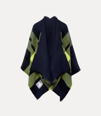 Ponczo w szkocką kratę