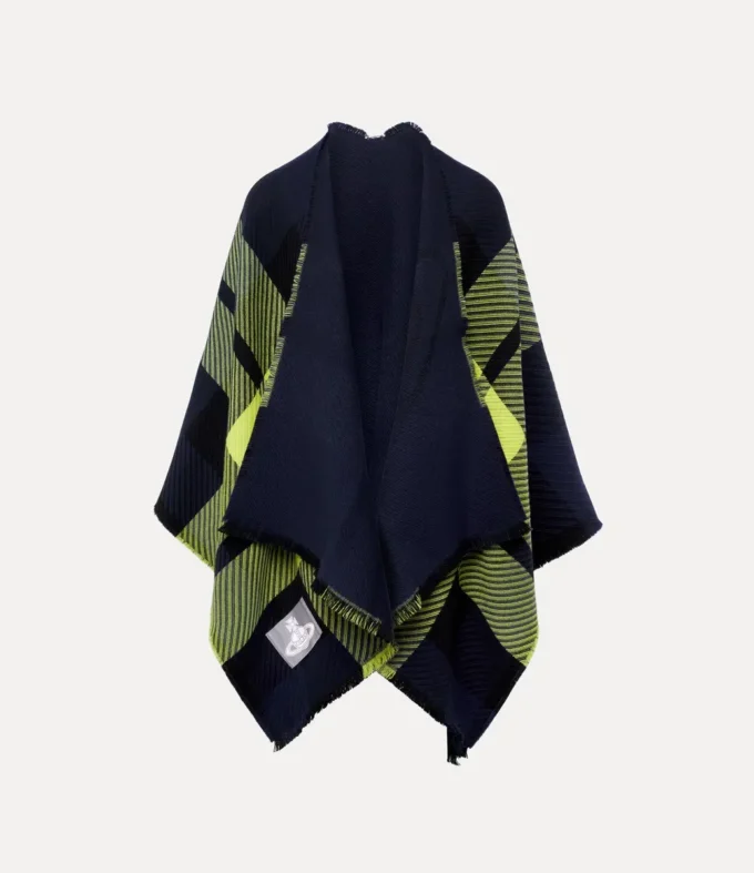 Ponczo w szkocką kratę Ponczo w szkocką kratę