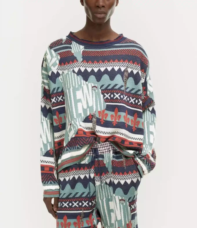 Sweter Broken Fair Isle